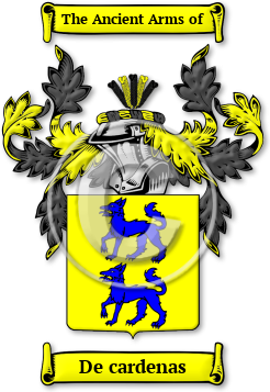 De cardenas Family Crest Download (jpg) Legacy Series - 150 DPI